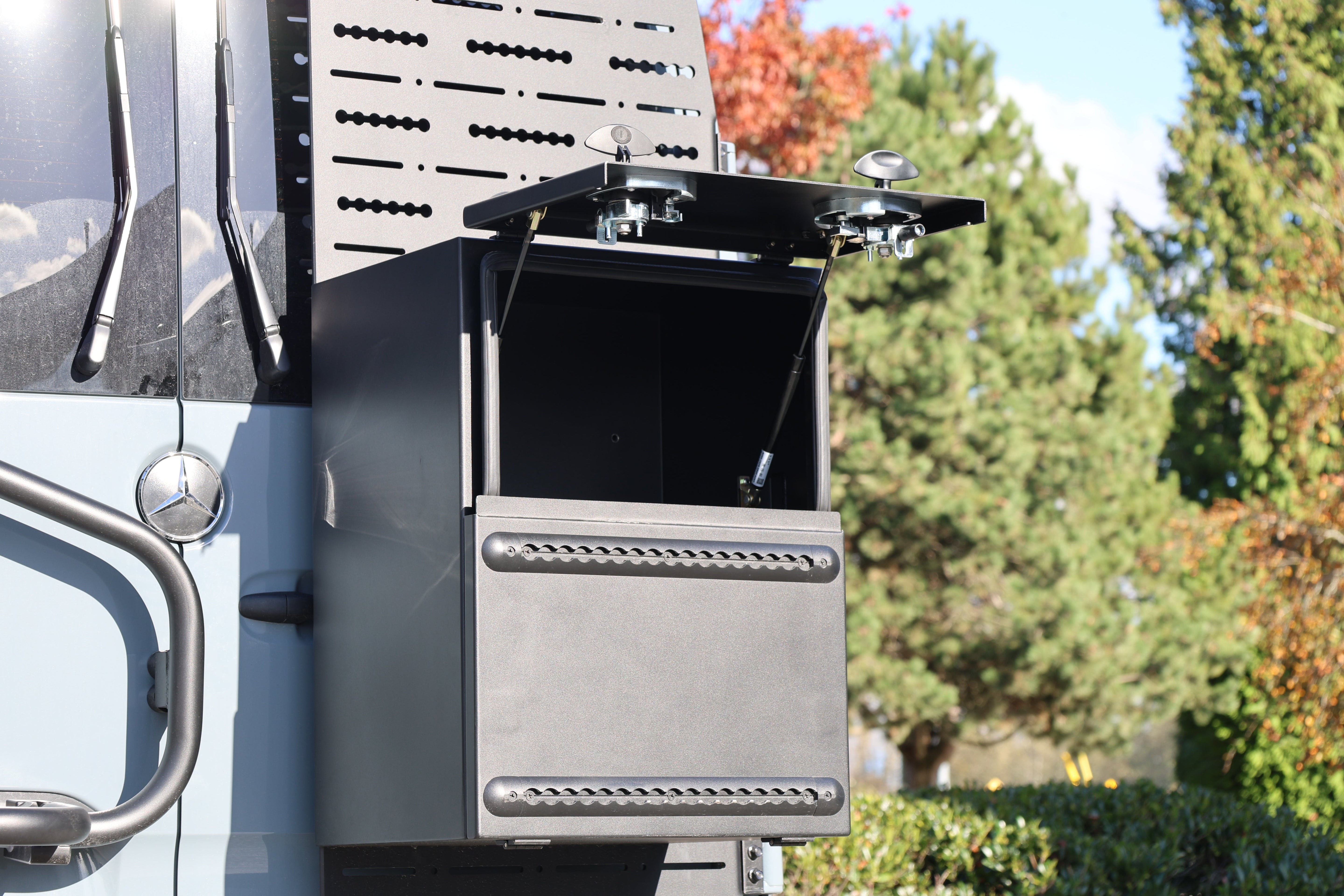 Aluminum Split Door Storage Box