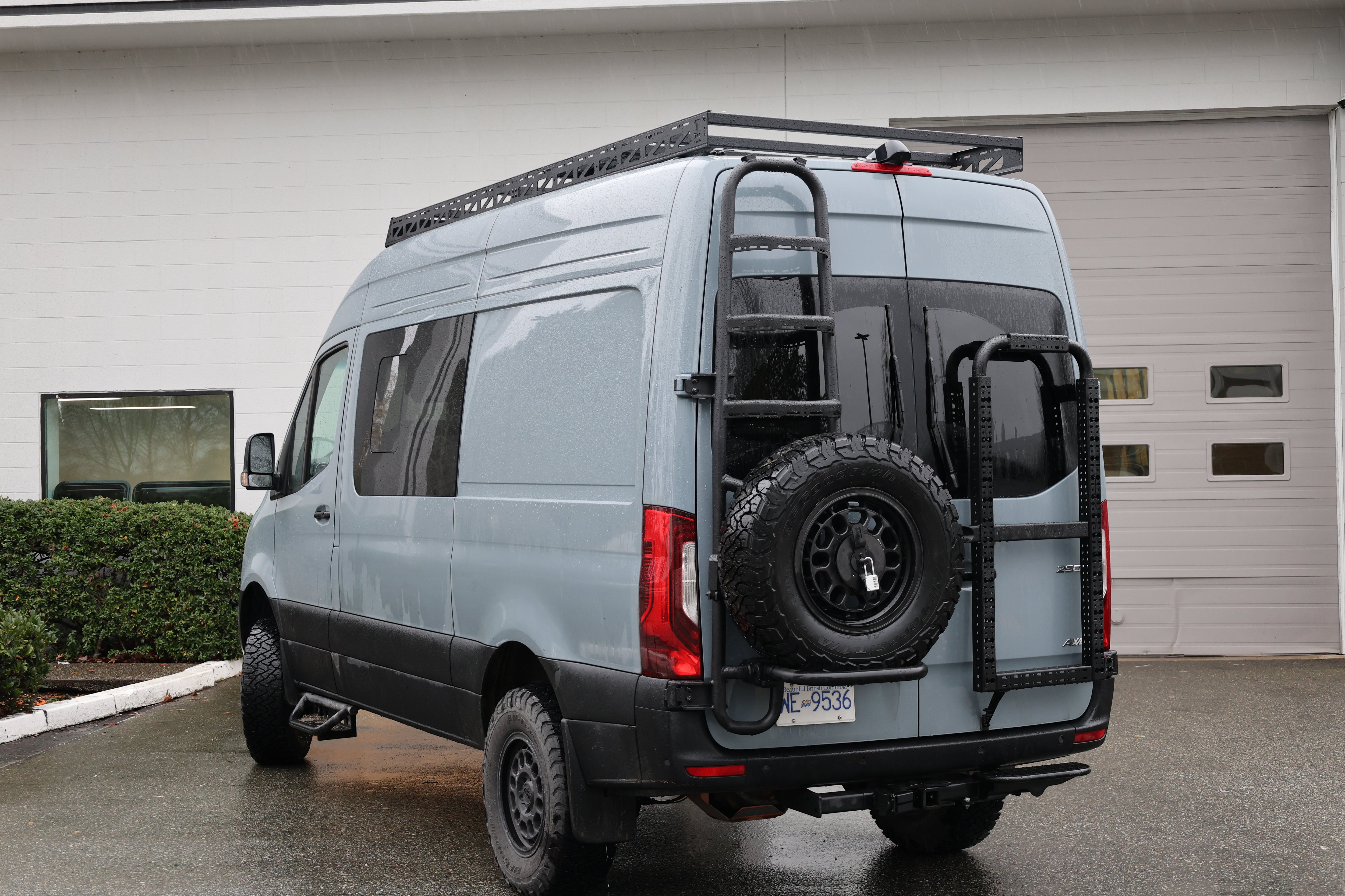 Sprinter Rear Door Aluminum Gear Rack - No Drill