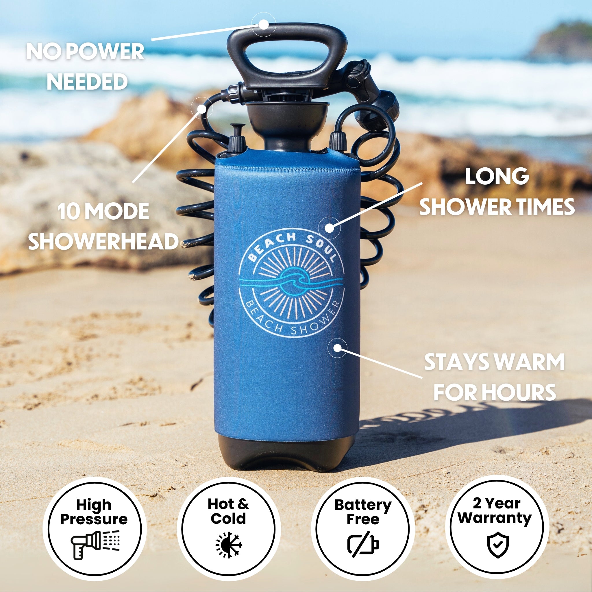 Portable Shower Ocean Rise 2.1G