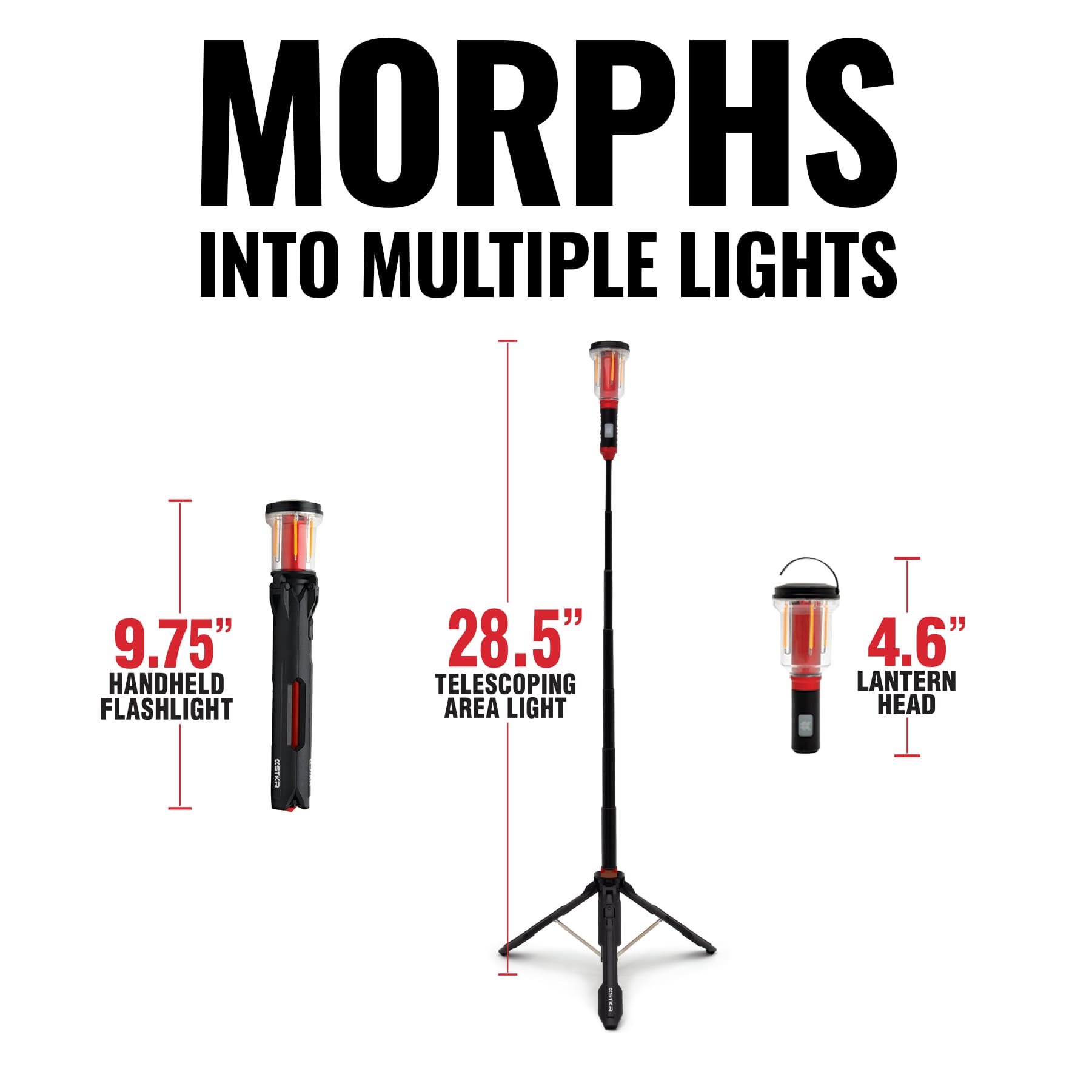 FLi-MORPHE 28" Telescoping Lantern & Flashlight