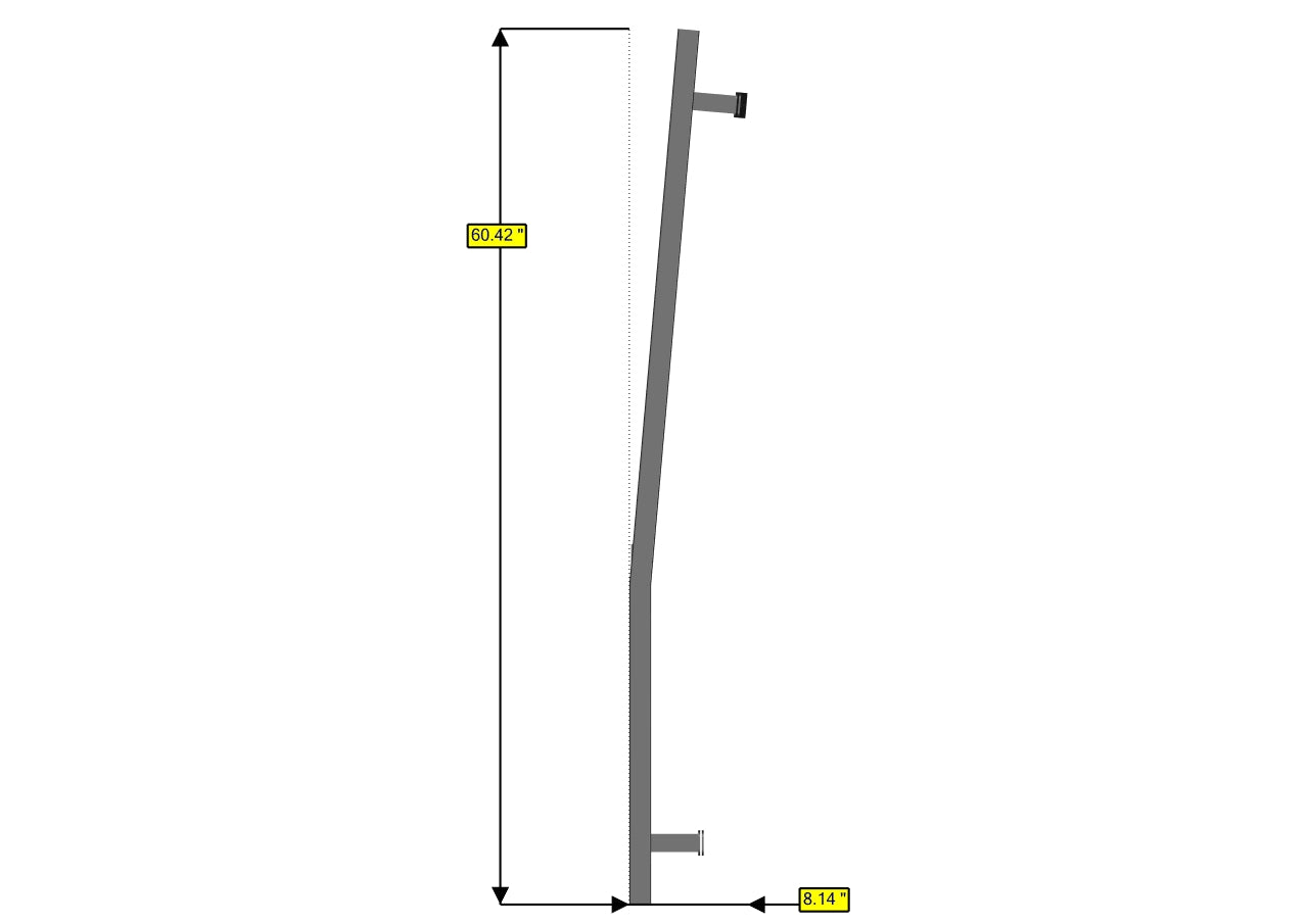 07+ Sprinter Van HD Rear Door Ladder - Low Roof