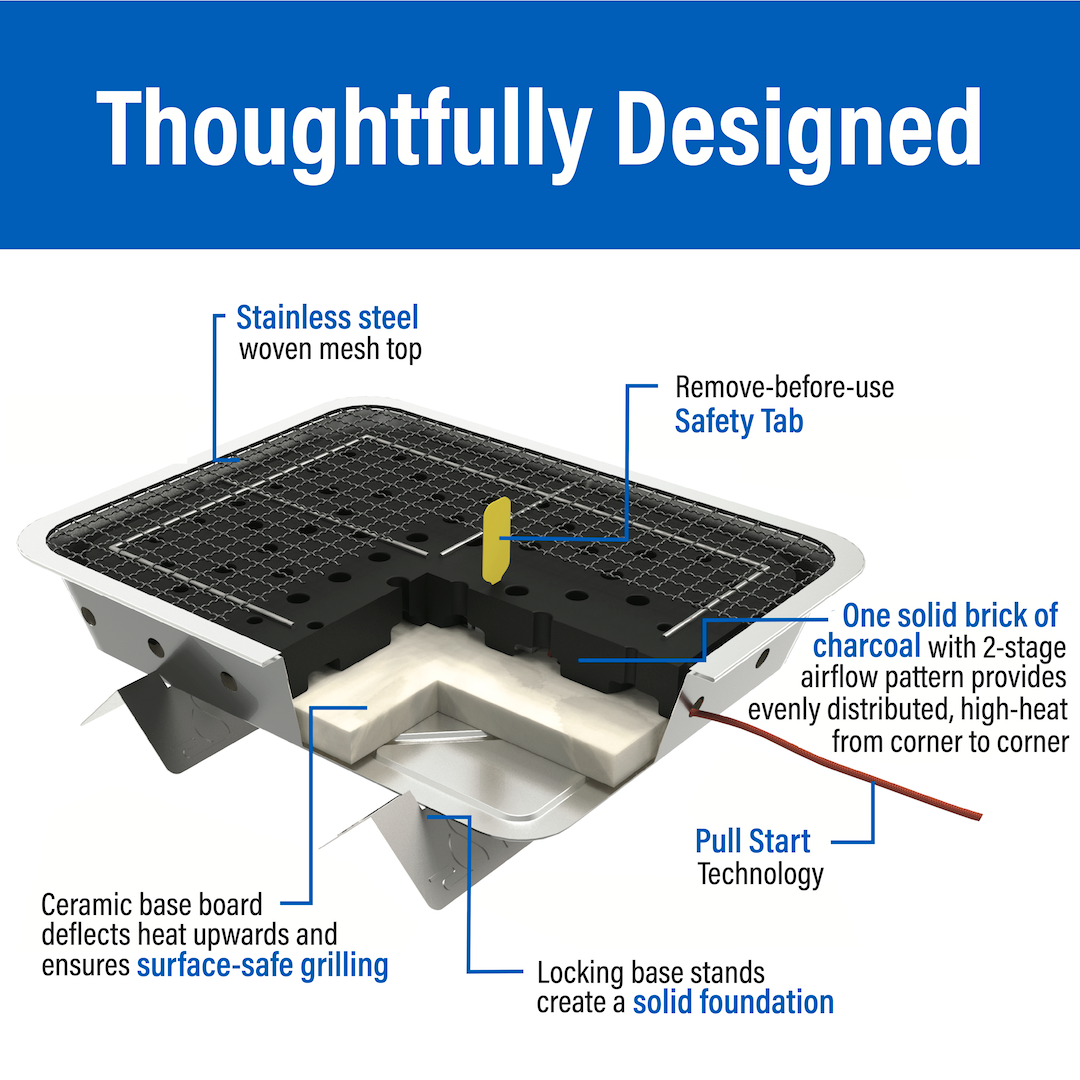 Pull Start Fire Grill