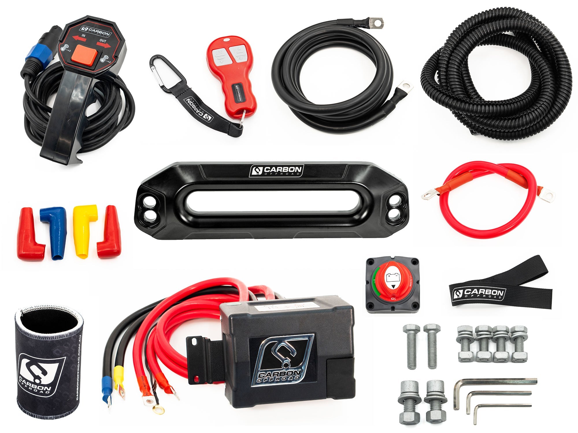 Carbon 12K - 12000lb Winch V3 with MegaPro Hook