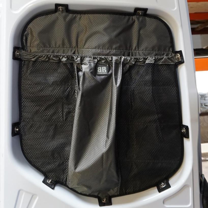 2019+ Sprinter Van Fabric, Rear Door Window Stuff Bag