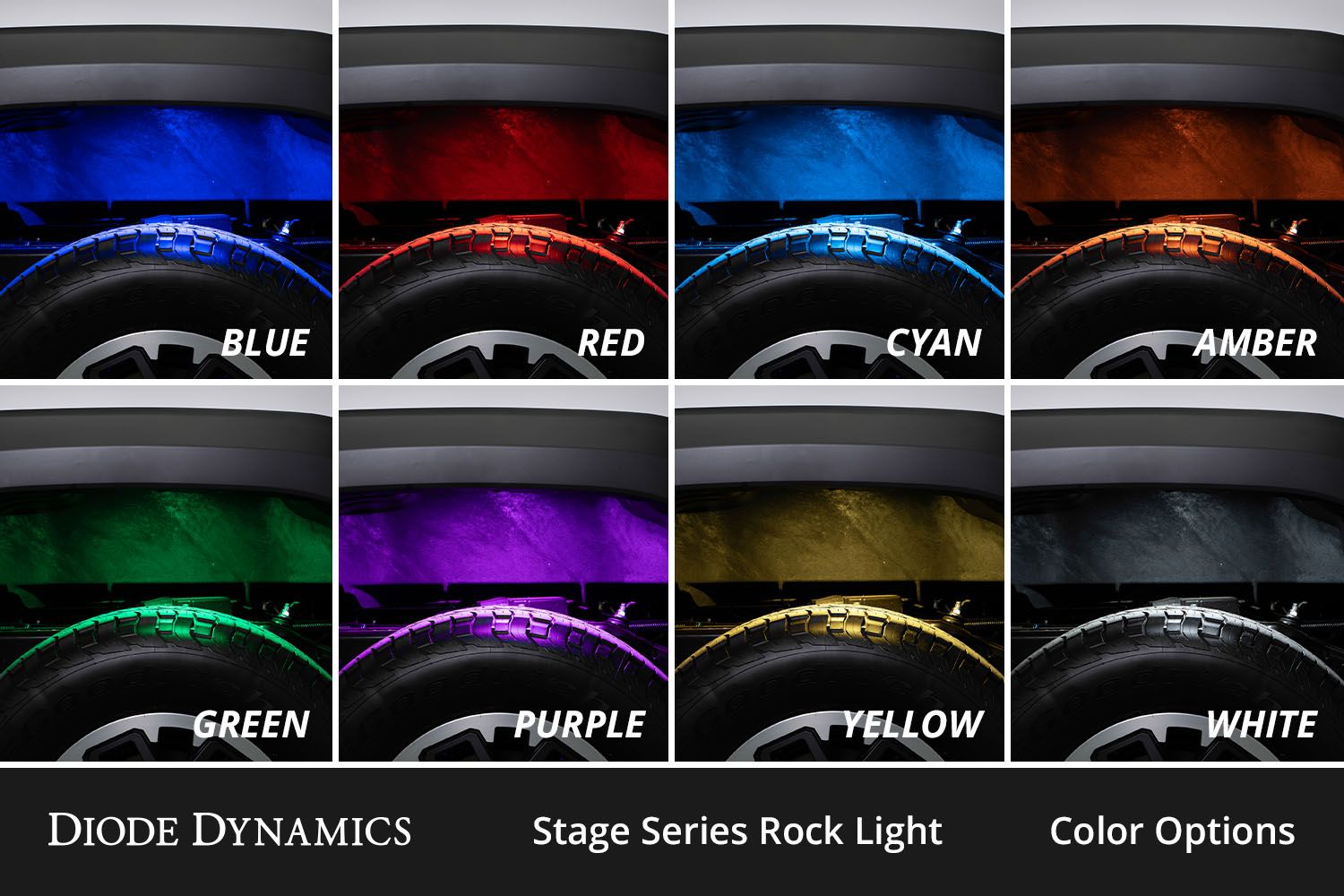 Diode Stage Series RGBW LED Rock Light Kit (4-pack)