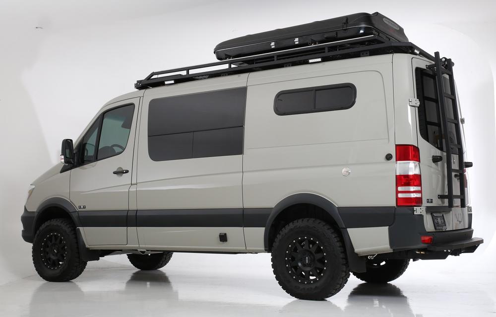 07+ Sprinter Van HD Rear Door Ladder - Low Roof