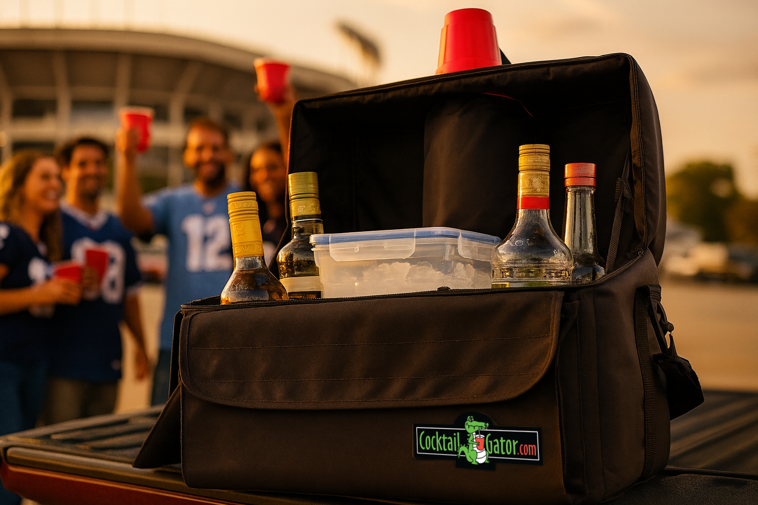 Portable Cocktail Bar - Walk About Gator - Black