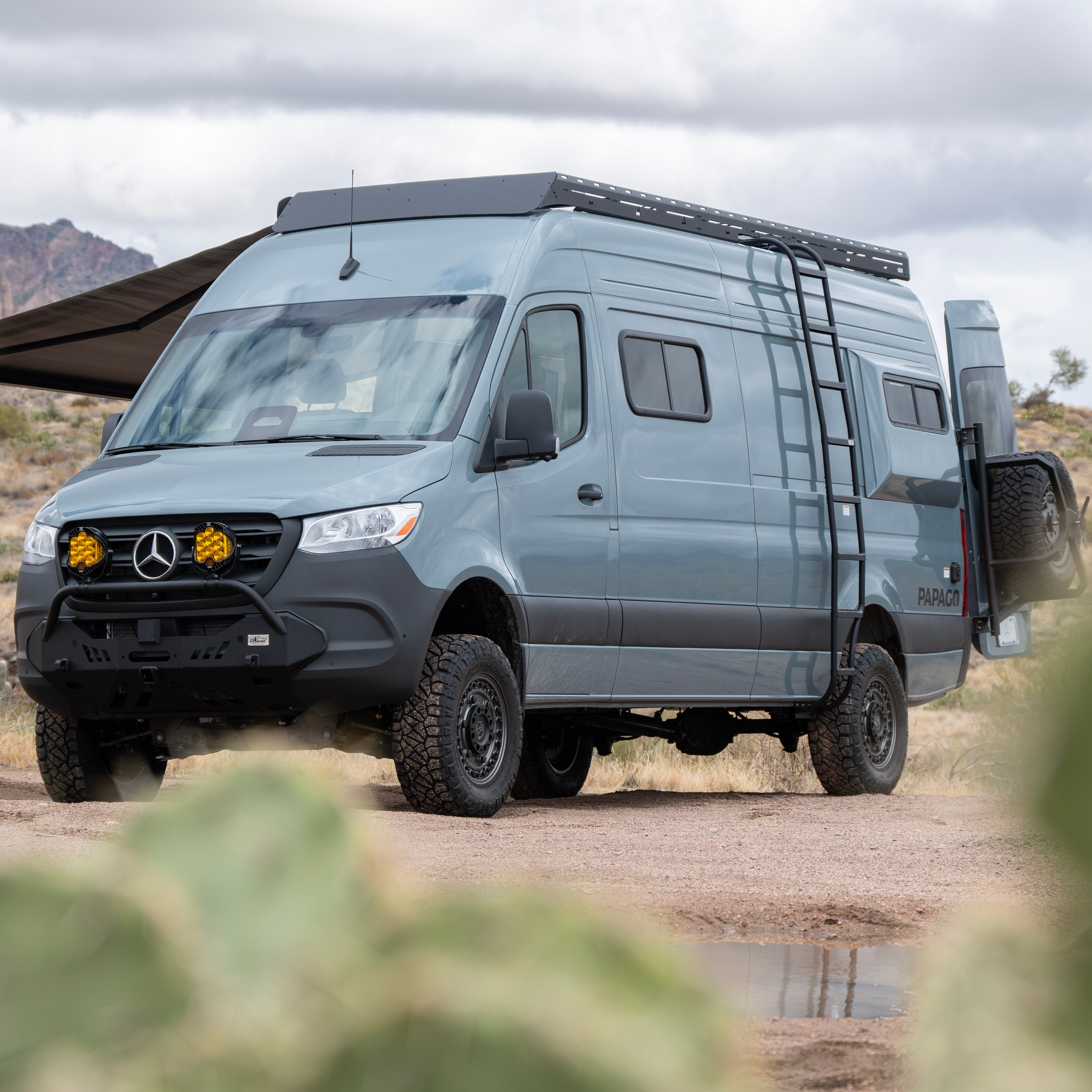 Sprinter Van Side Ladder | Wheel Wrap